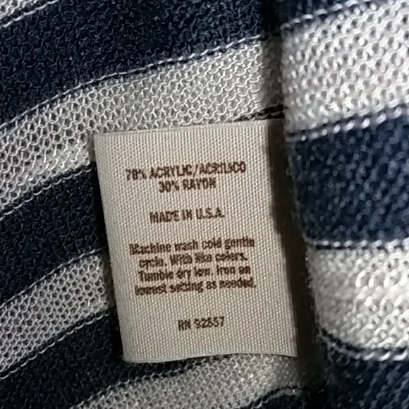 Decree blue/cream striped cardigan - Picture 6 of 8